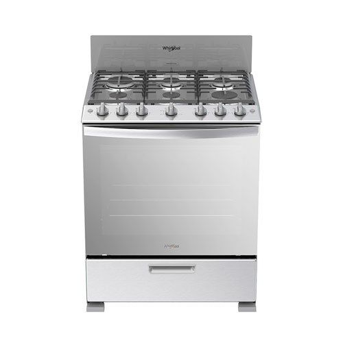 Estufa de piso 76 cm Whirlpool Gris