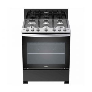 Estufa de piso 76 cm Whirlpool Negra