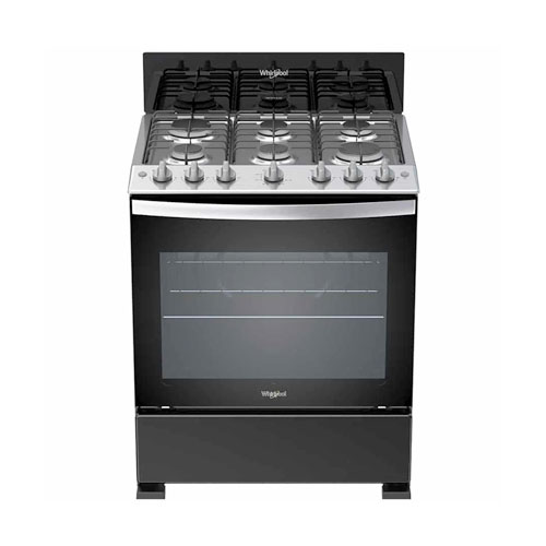 Estufa de piso 76 cm Whirlpool Negra