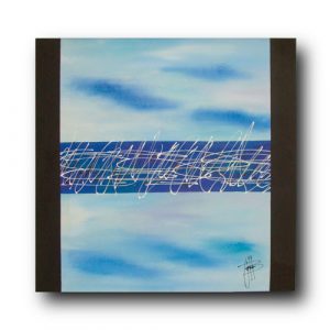 Cuadro Artístico Cielo franjas negras