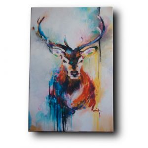 Cuadro Decorativo venado multicolor